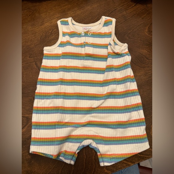 Hanna Anderson Striped Romper, 3-6 months - Picture 1 of 2
